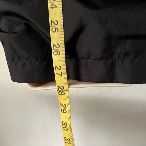 A New Day black mid length zipper snap hoodie windbreaker pockets cinch waist XS - Picture 4 of 14